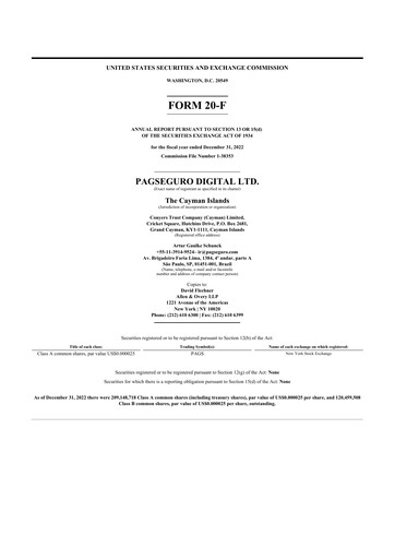 Miniature PagSeguro 20-F Rapport annuel 2022