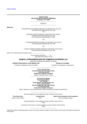 Thumbnail Bladex 20-F Annual Report 2022
