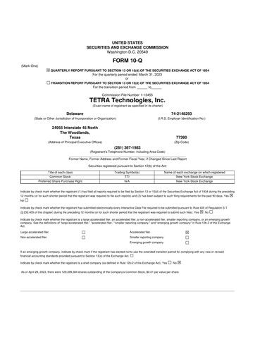 Thumbnail Tetra Technologies 10-Q Quarterly Report FY2023 
