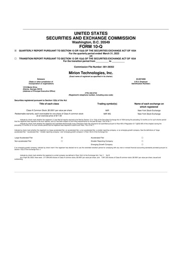 Thumbnail Mirion Technologies 10-Q Quarterly Report FY2023 