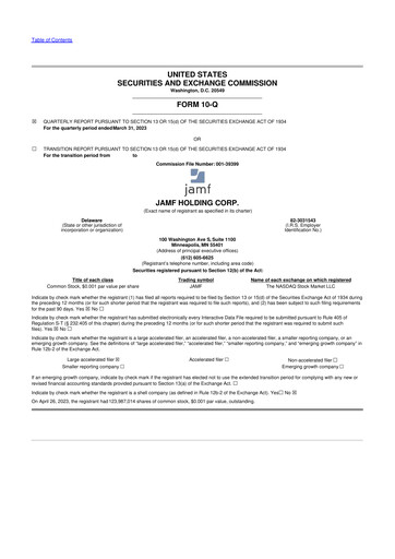 Thumbnail Jamf 10-Q Quarterly Report FY2023 
