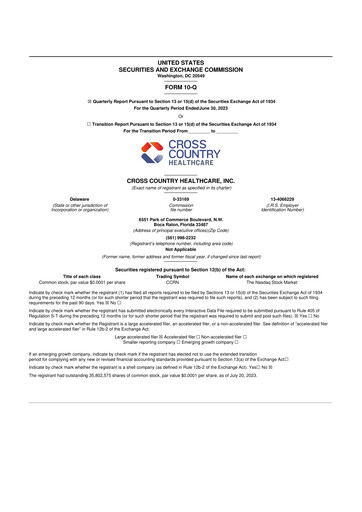 Thumbnail Cross Country Healthcare 10-Q Quarterly Report FY2023 