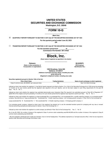 Thumbnail Block 10-Q Quarterly Report FY2023 