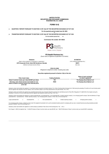Thumbnail P3 Health Partners 10-Q Quarterly Report FY2023 