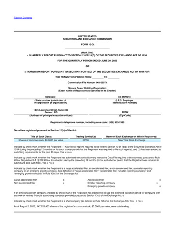 Thumbnail Spruce Power 10-Q Quarterly Report FY2023 