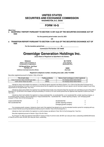 Miniature Greenidge Generation Holdings 10-Q Rapport trimestriel 2023 
