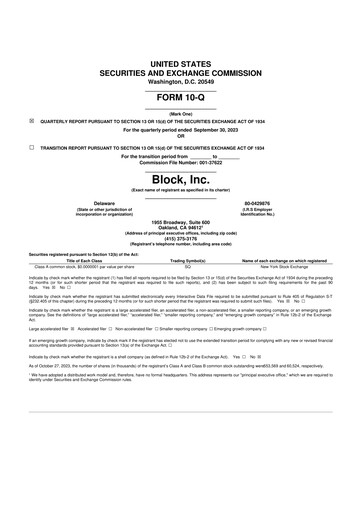 Thumbnail Block 10-Q Quarterly Report FY2023 