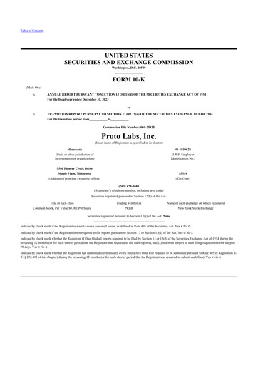 Thumbnail Protolabs 10-K Annual Report 2023