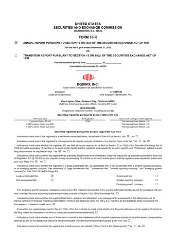 Thumbnail Equinix 10-K Annual Report 2023