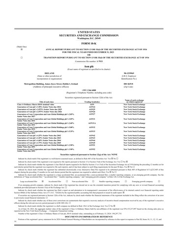 Thumbnail Aon 10-K Annual Report 2023