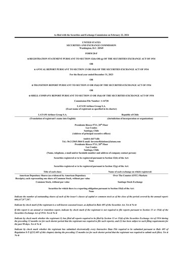 Thumbnail LATAM Airlines  20-F Annual Report 2023