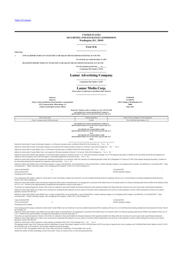 Thumbnail Lamar Advertising 10-K Annual Report 2023