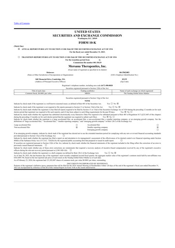 Thumbnail Mersana Therapeutics 10-K Annual Report 2023