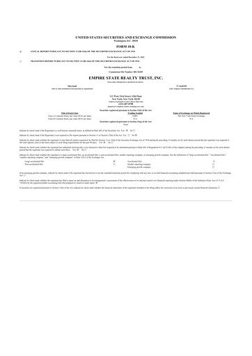 Thumbnail Empire State Realty Trust
 10-K Annual Report 2023