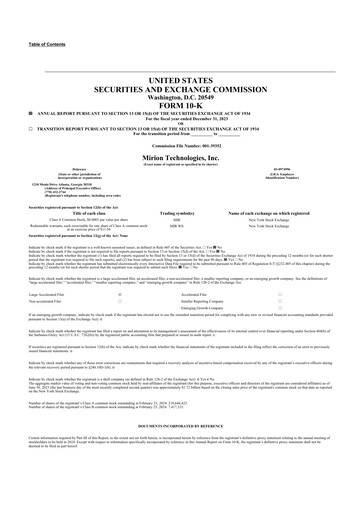 Thumbnail Mirion Technologies 10-K Annual Report 2023