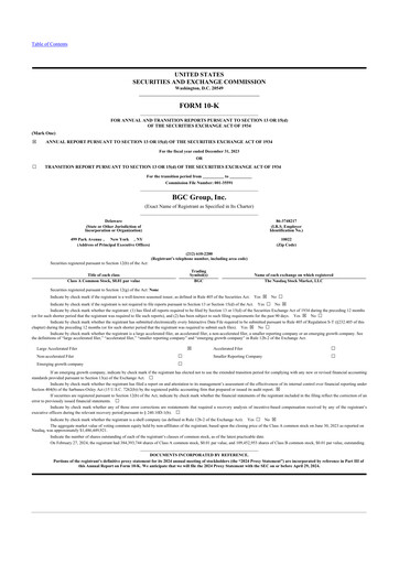 Thumbnail BGC Group
 10-K Annual Report 2023