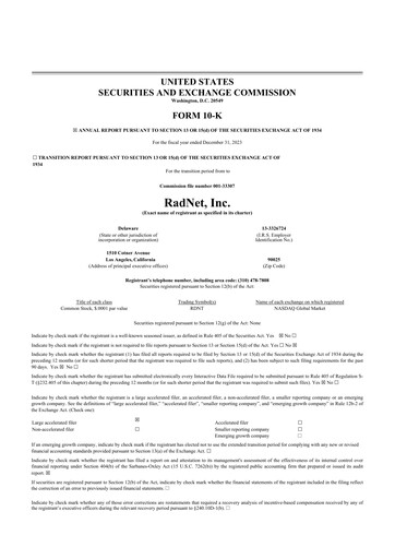 Thumbnail RadNet 10-K Annual Report 2023