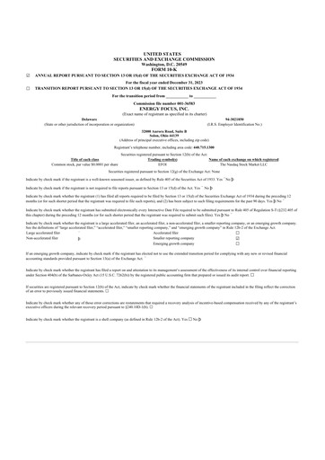 Thumbnail Energy Focus 10-K Annual Report 2023