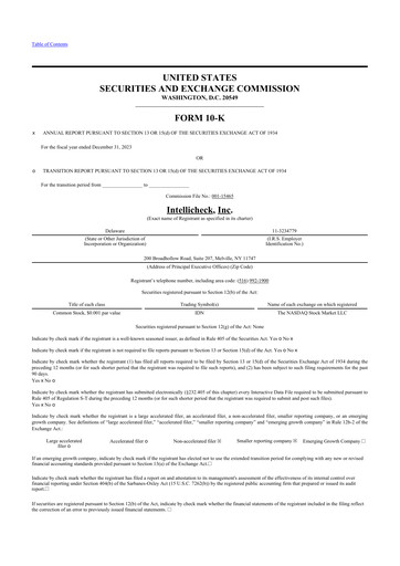 Thumbnail Intellicheck 10-K Annual Report 2023