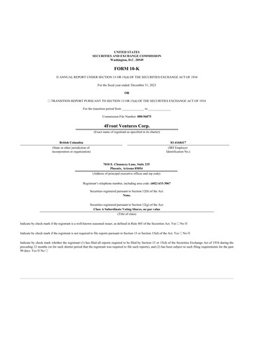 Thumbnail 4Front Ventures 10-K Annual Report 2023