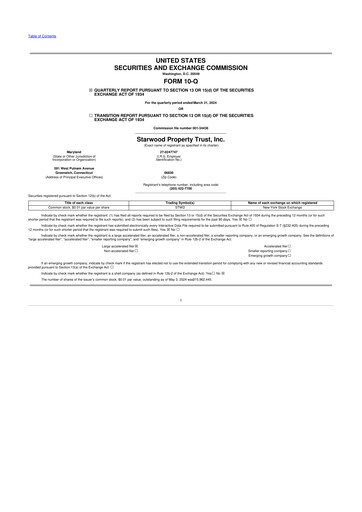Thumbnail Starwood Property Trust 10-Q Quarterly Report FY2024 