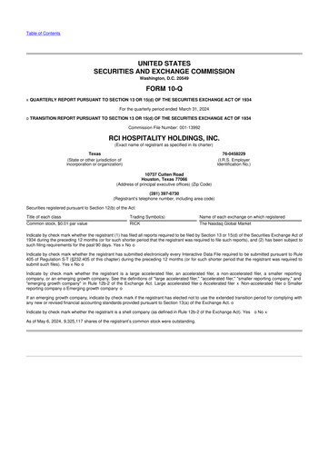 Thumbnail RCI Hospitality Holdings 10-Q Quarterly Report FY2024 