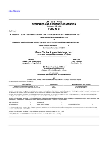 Vorschaubild Evolv Technologies 10-Q Quartalsbericht 2024 