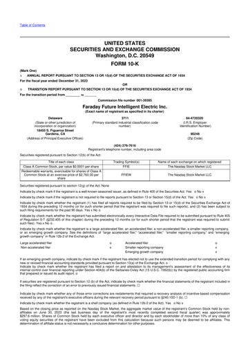 Thumbnail Faraday Future 10-K Annual Report 2023