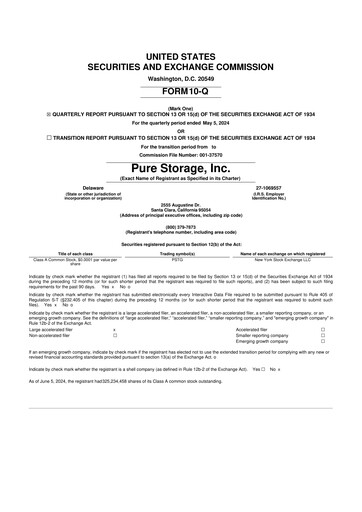 Vorschaubild Pure Storage
 10-Q Quartalsbericht 2025 