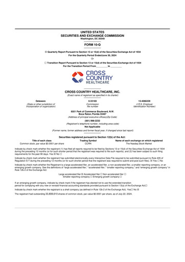 Thumbnail Cross Country Healthcare 10-Q Quarterly Report FY2024 