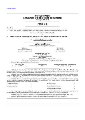 Thumbnail Agilon Health 10-Q Quarterly Report FY2024 