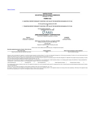 Thumbnail Ares Management
 10-Q Quarterly Report FY2024 