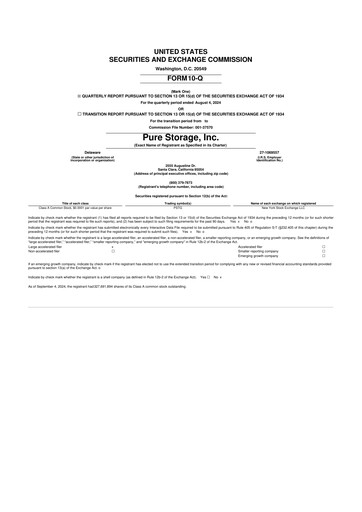 Vorschaubild Pure Storage
 10-Q Quartalsbericht 2025 