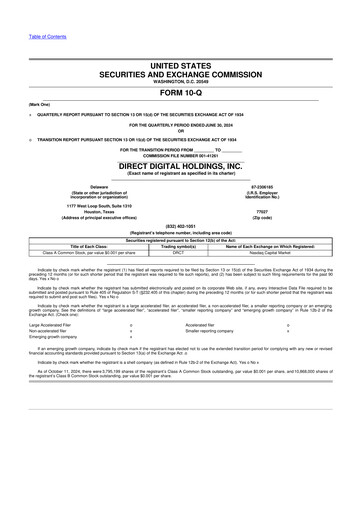 Miniature Direct Digital Holdings 10-Q Rapport trimestriel 2024 