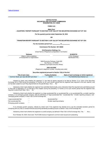 Vorschaubild Grid Dynamics 10-Q Quartalsbericht 2024 