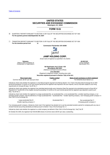 Thumbnail Jamf 10-Q Quarterly Report FY2024 