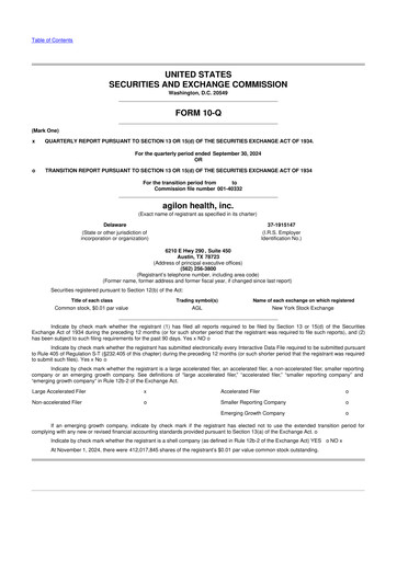 Thumbnail Agilon Health 10-Q Quarterly Report FY2024 