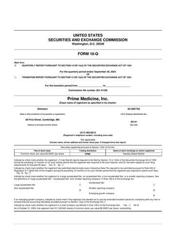 Thumbnail Prime Medicine 10-Q Quarterly Report FY2024 