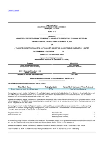 Thumbnail Spruce Power 10-Q Quarterly Report FY2024 