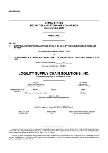 Thumbnail Logility Supply Chain Solutions 10-Q Quarterly Report FY2025 