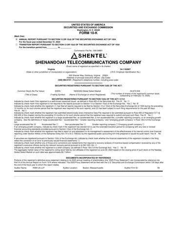 Thumbnail Shentel 10-K Annual Report 2024