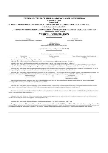 Thumbnail Vericel
 10-K Annual Report 2024