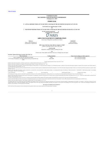 Thumbnail Ares Management
 10-K Annual Report 2024