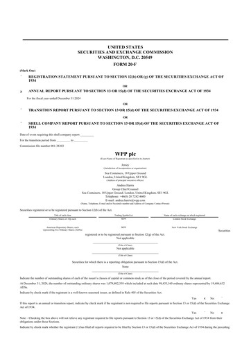 Thumbnail WPP 20-F Annual Report 2024