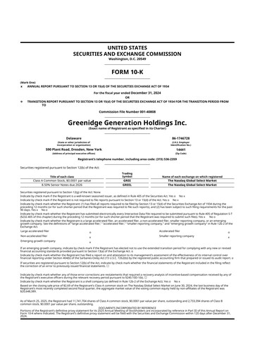 Thumbnail Greenidge Generation Holdings 10-K Annual Report 2024