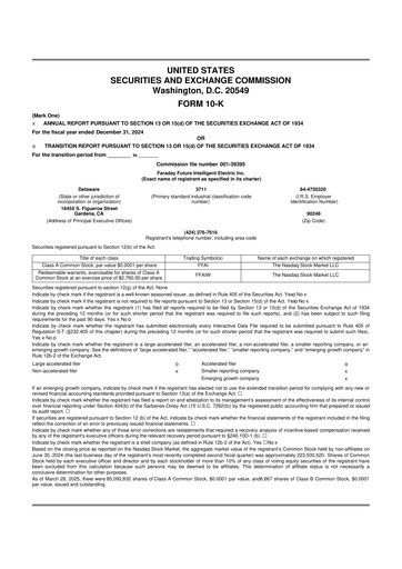 Thumbnail Faraday Future 10-K Annual Report 2024