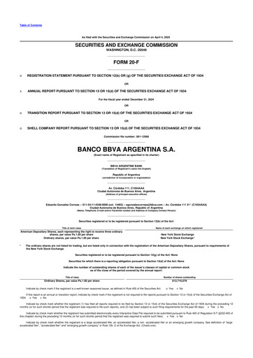 Thumbnail BBVA Argentina 20-F Annual Report 2024