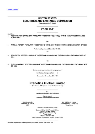 Thumbnail Prenetics 20-F Annual Report 2024