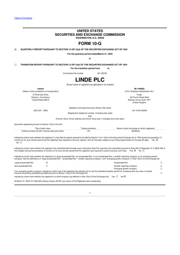 Thumbnail Linde 10-Q Quarterly Report FY2025 