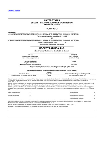 Vorschaubild Rocket Lab 10-Q Quartalsbericht 2025 